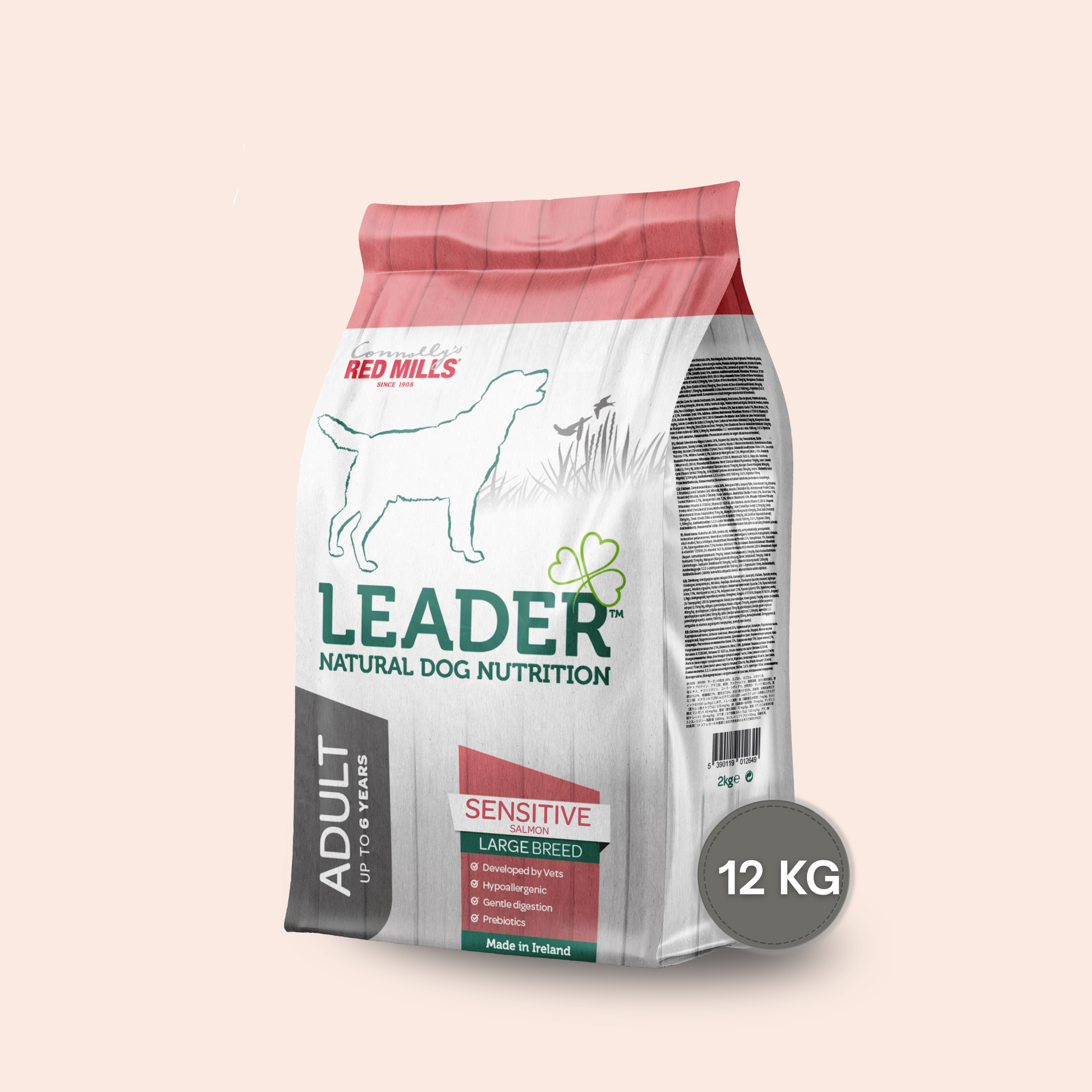 Leader – Adulte Large Sensitive Saumon 12kg