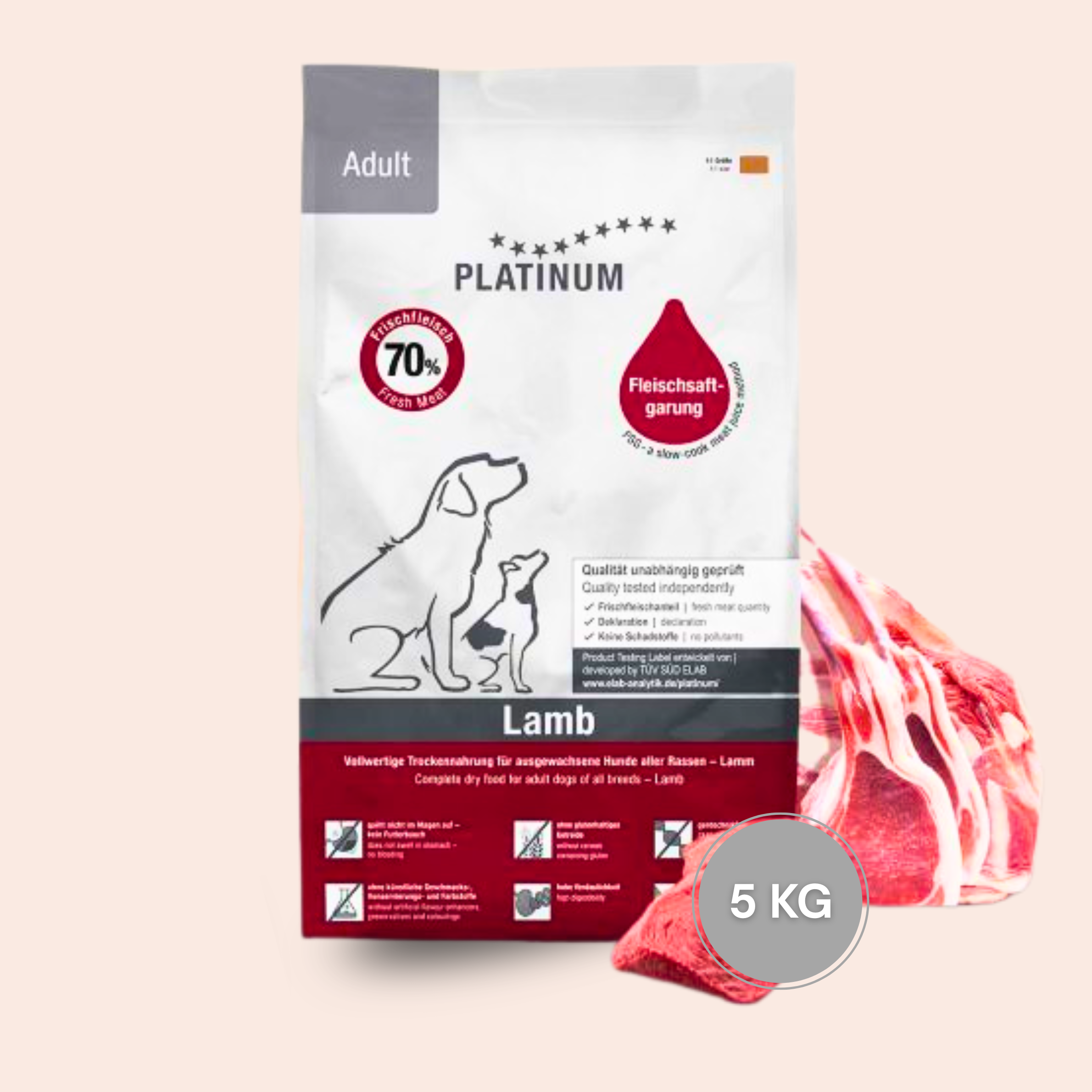 Platinum - Adulte Agneau 5 kg