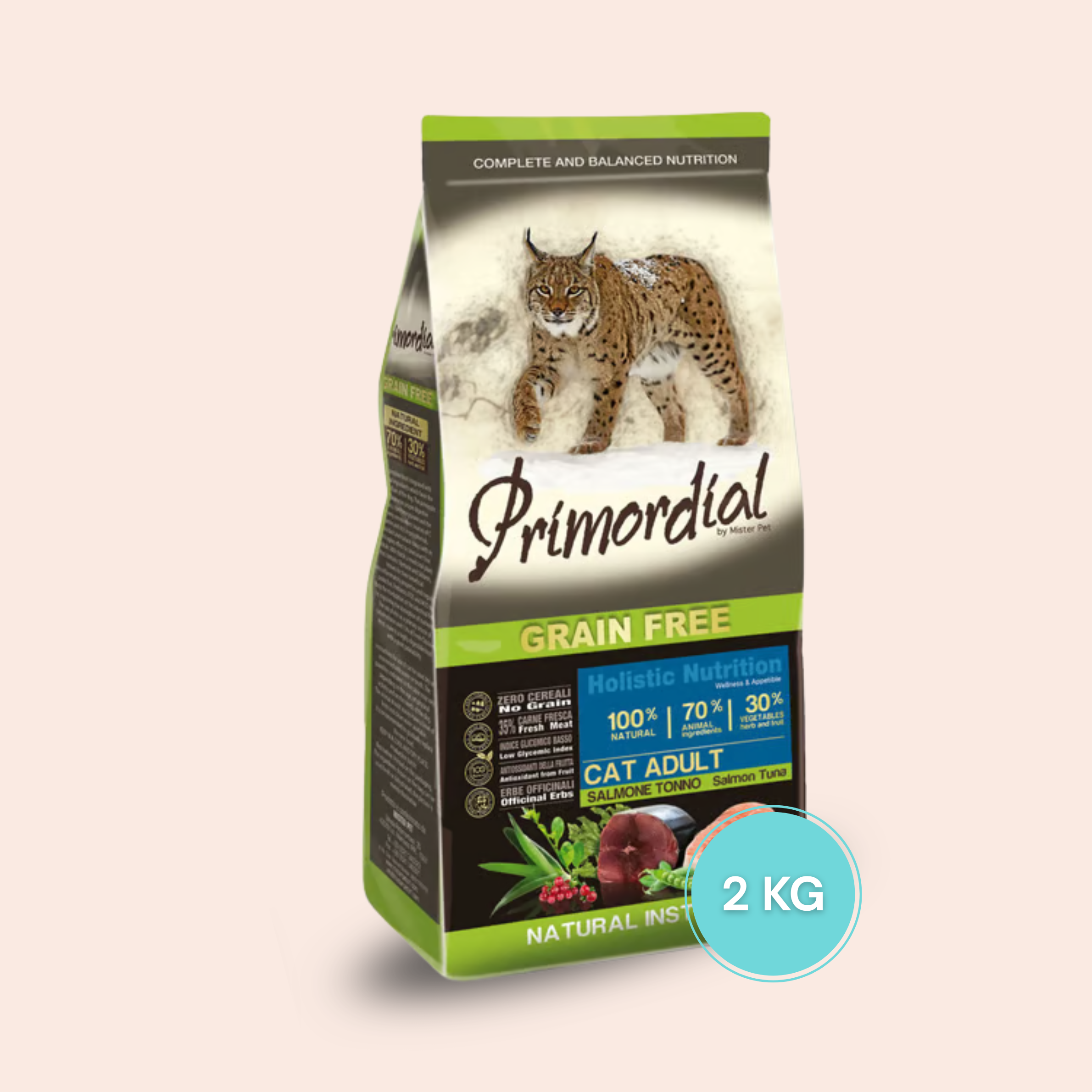 Primordial - Croquettes Saumon & Thon 2 kg