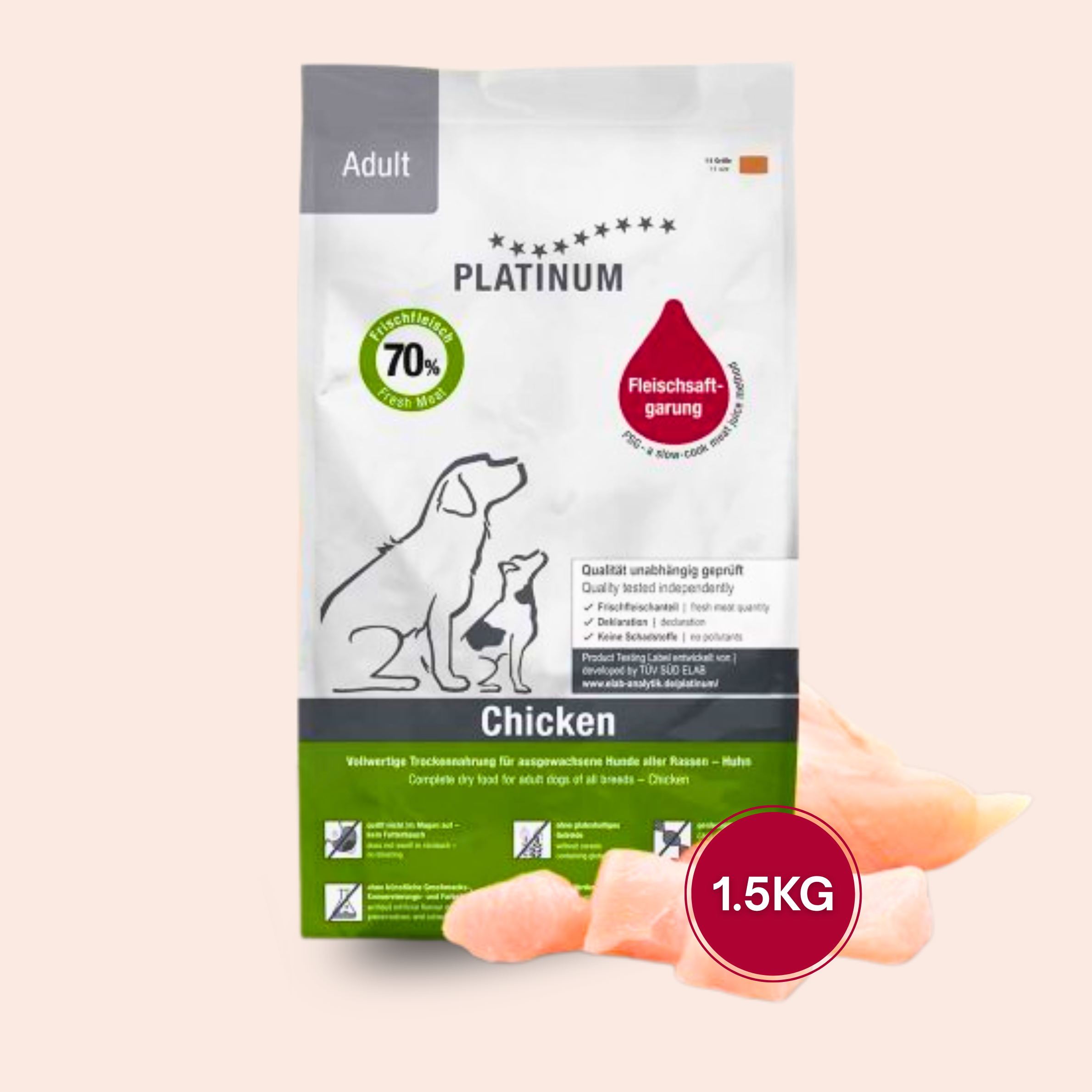 Platinum - Adulte Poulet 1.5 kg