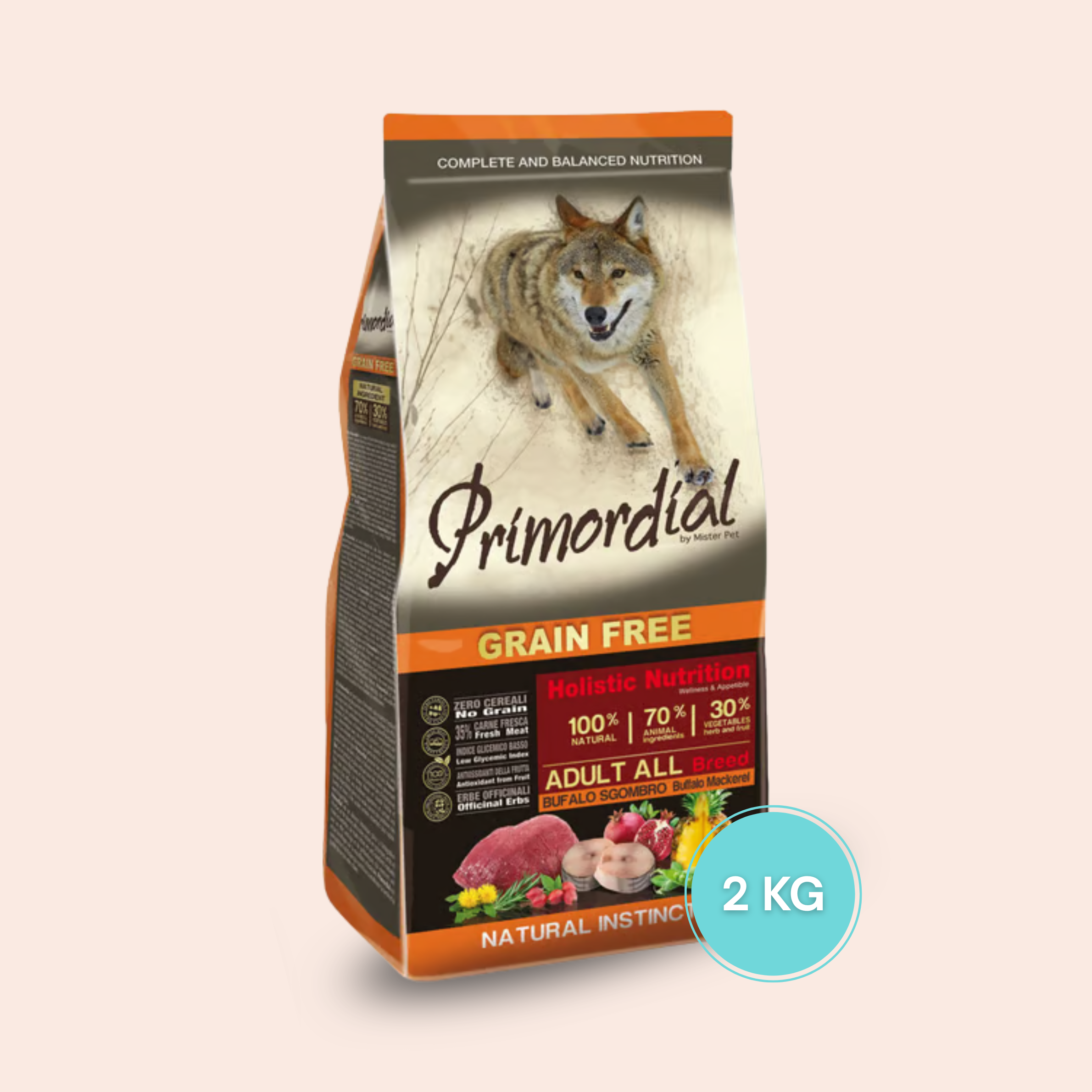 Primordial - Adulte Buffle & Maquereau 2 kg